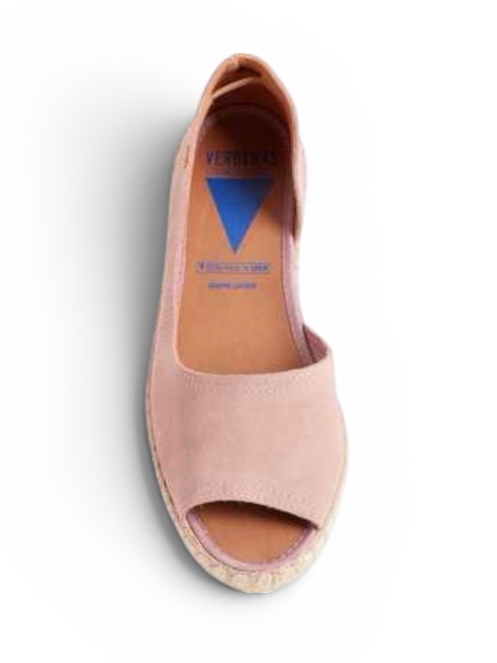 Verbenas Cruz Peep-toe Espadrille Flat in Antique Rose Size EU 38 LIKE NEW